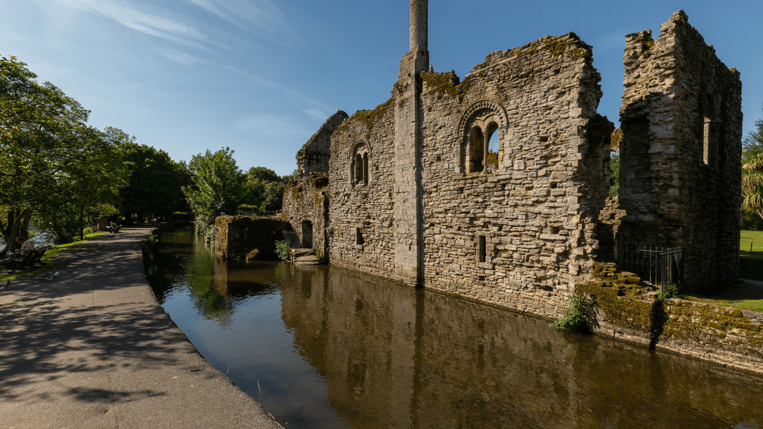 Christchurch in Dorset castle