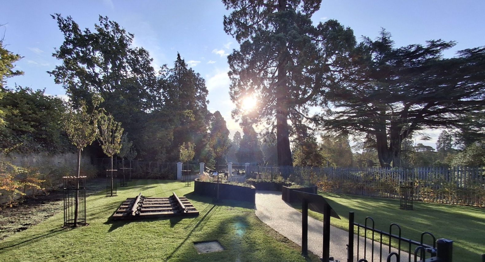 Daybreak at Brookwood memorial garden