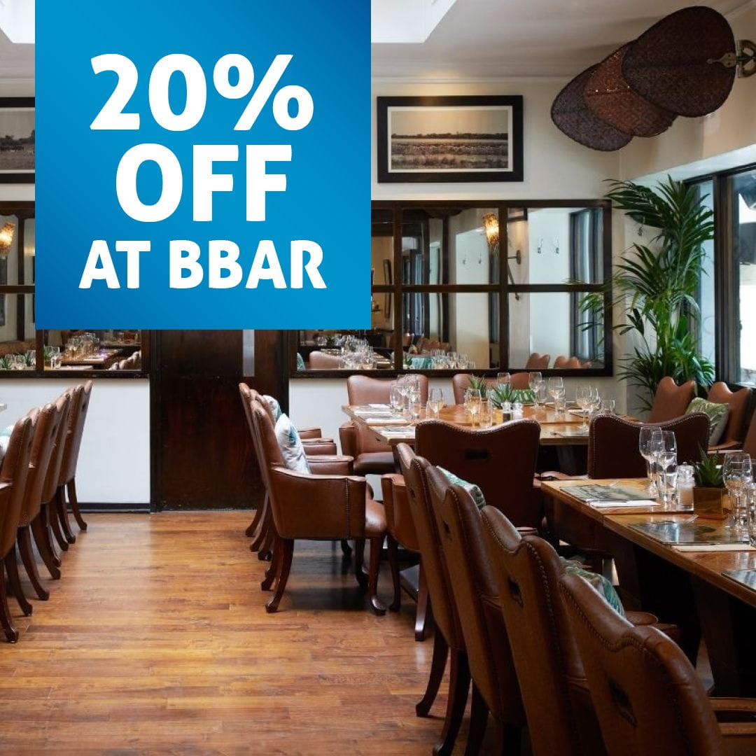 20% Off At BBar with SWR Rewards