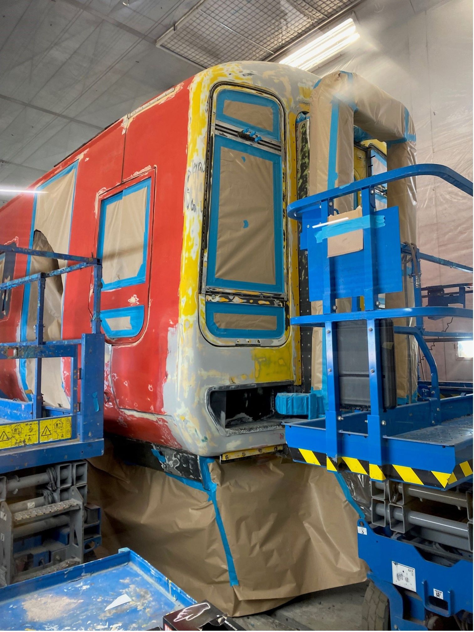South Western Railway Class 159 being repainted