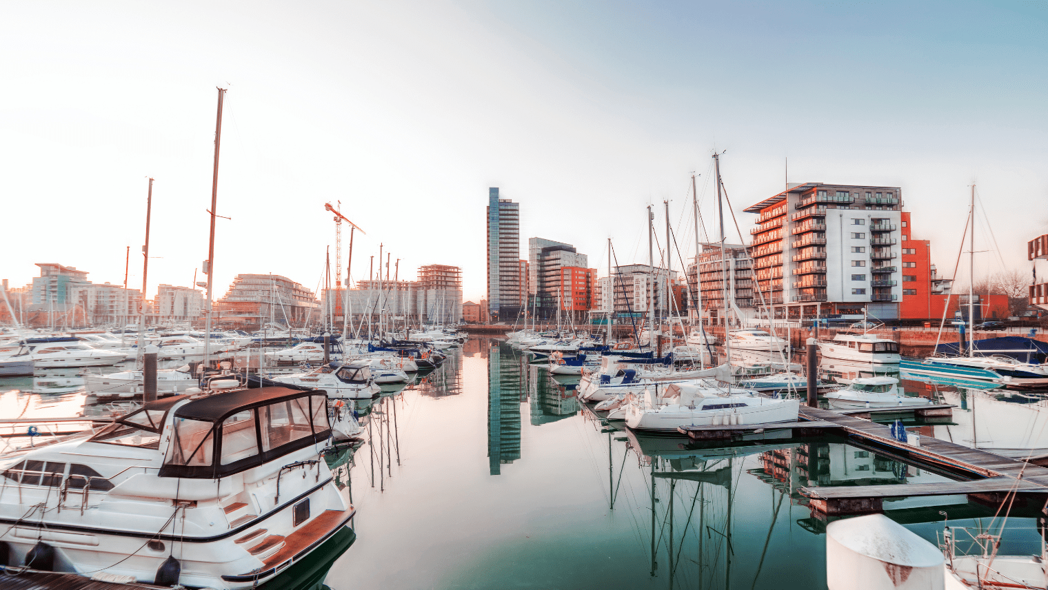 Southampton marina landscape