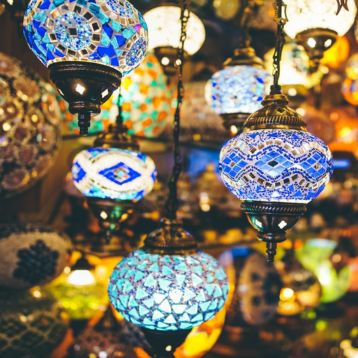 colourful lanterns