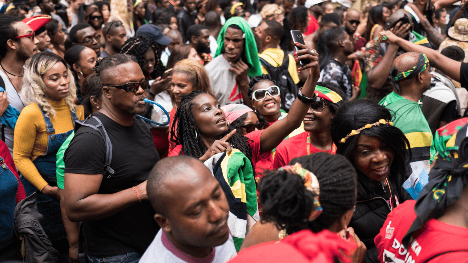 Image of a crowd at Notting Hill Carnival