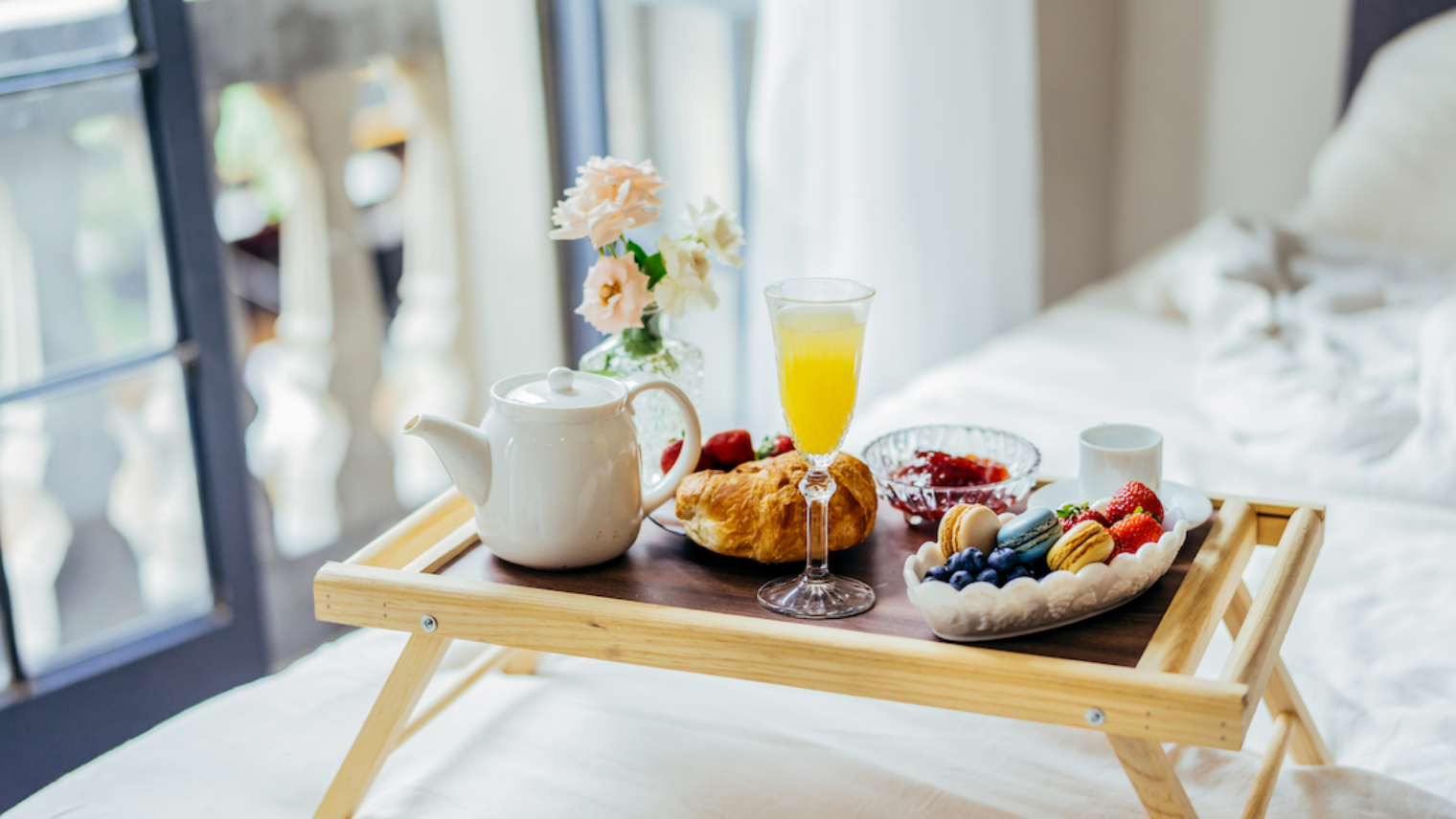 Breakfast in hotel 