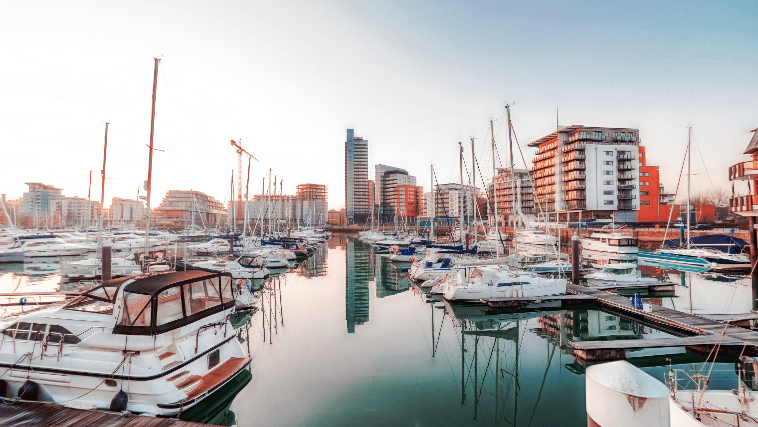 Southampton Marina in the daytime
