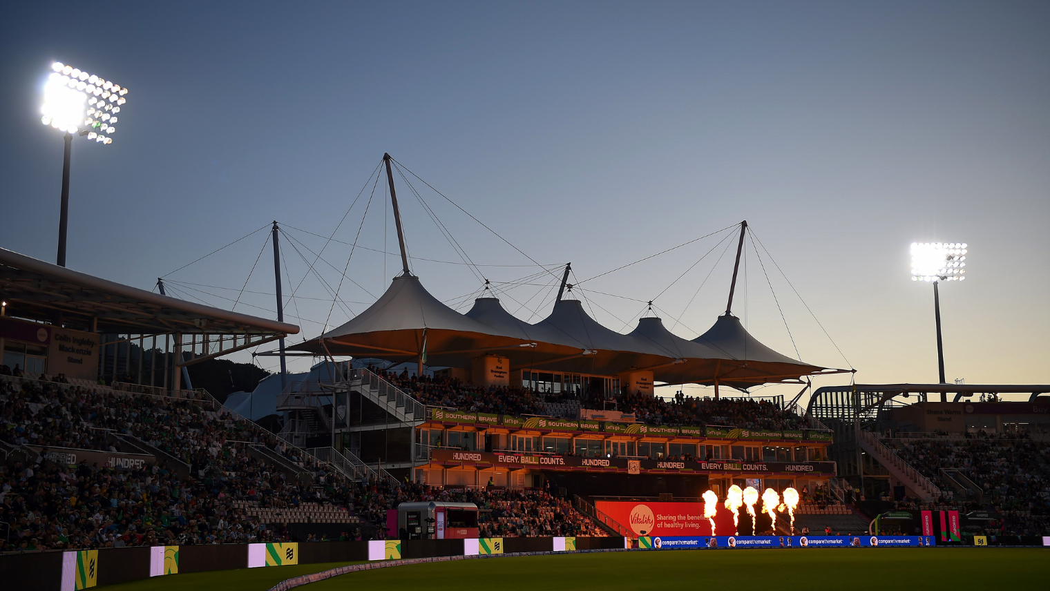 Utilita Bowl cricket pitch