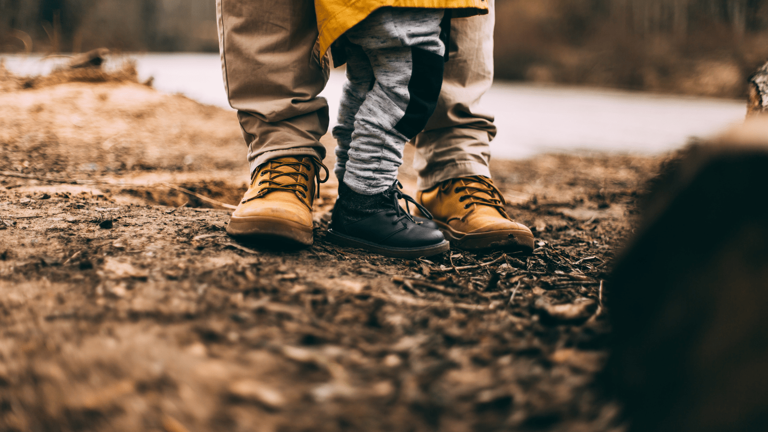 An image of a father and his son outdoors