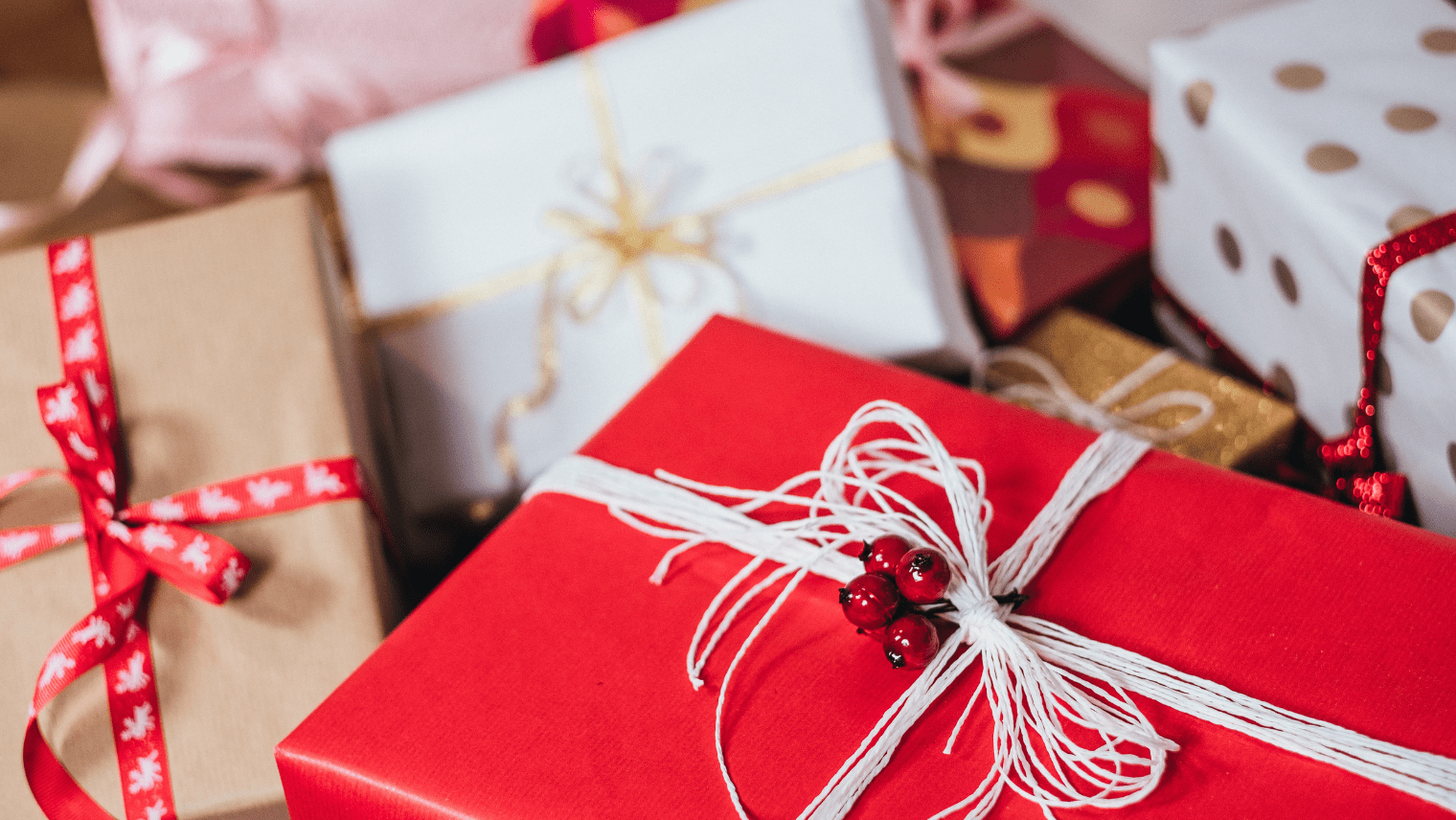 Christmas presents wrapped 
