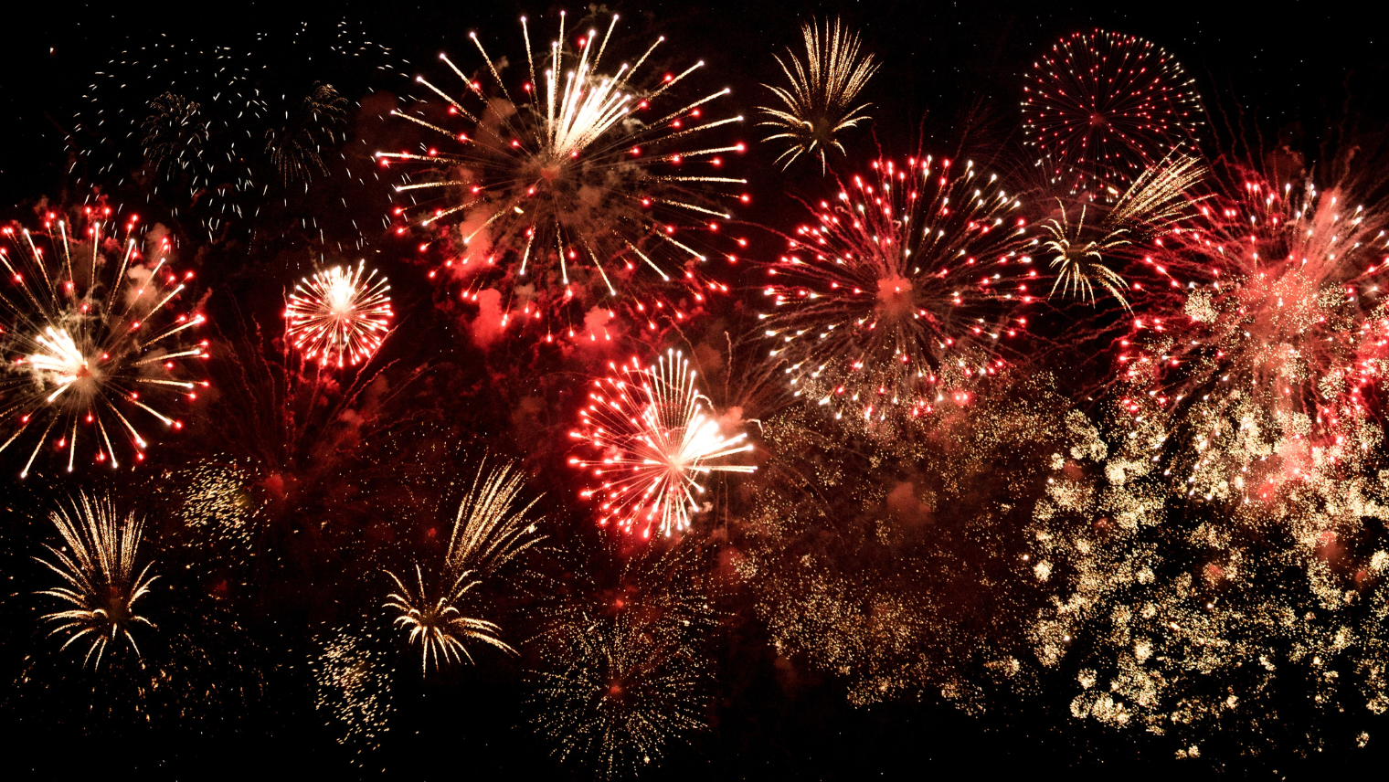 Fireworks in the sky