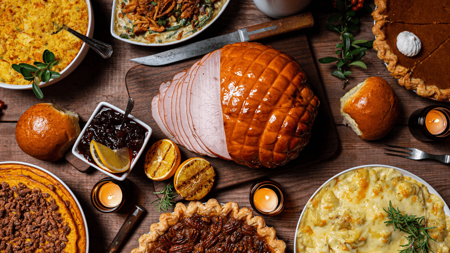 A thanksgiving meal