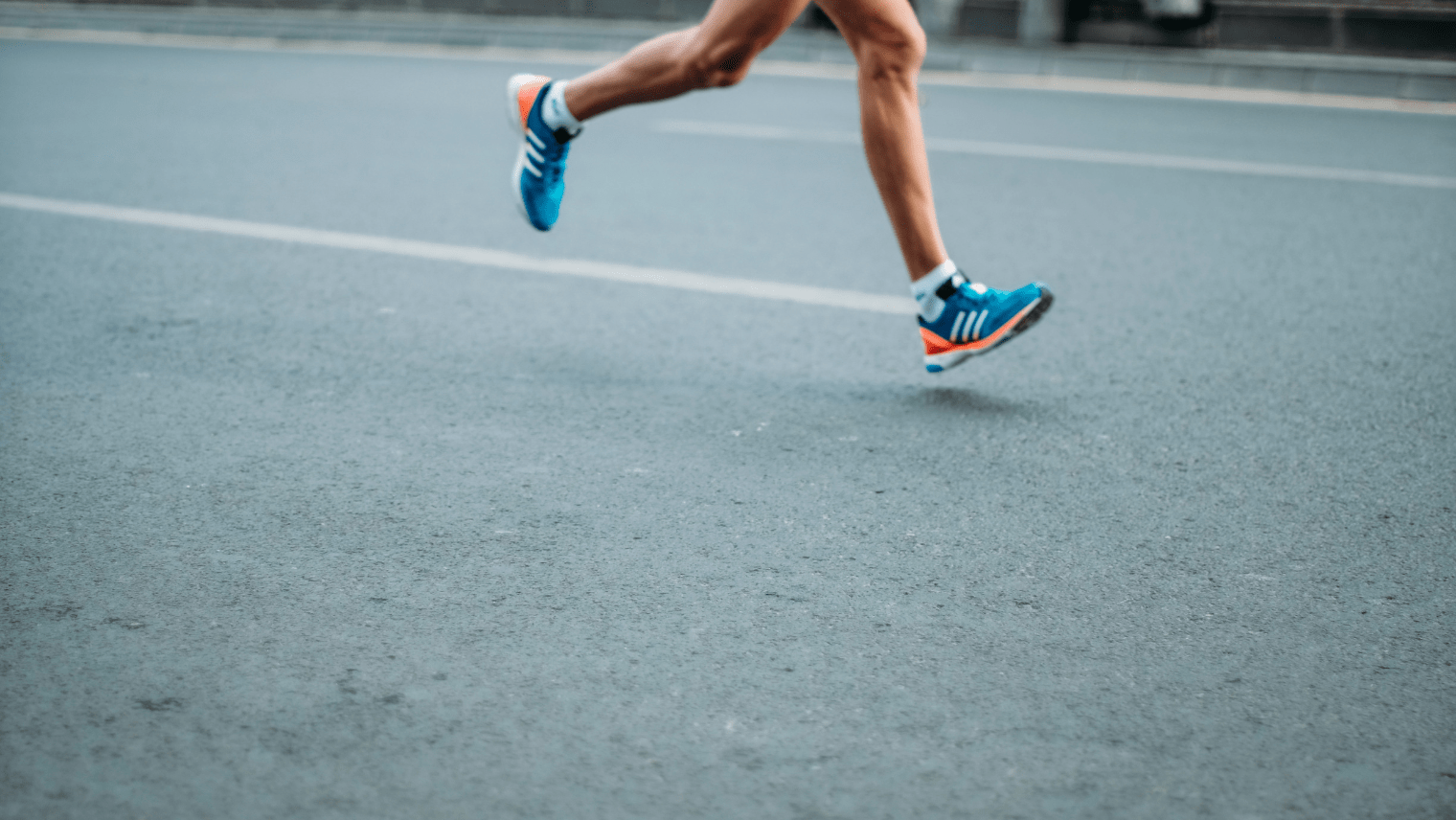 Runners running a race