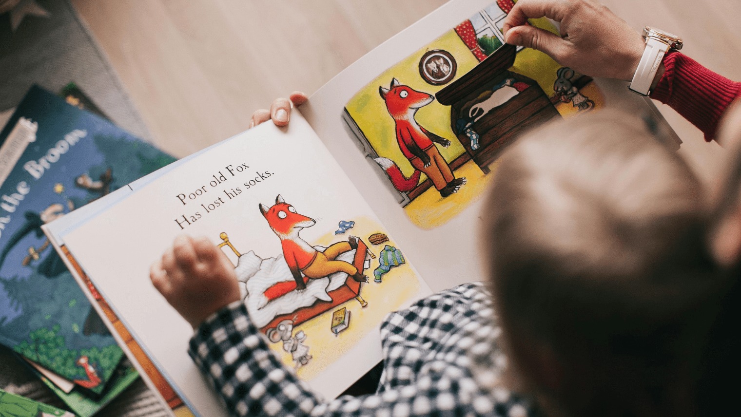 A child reading a book