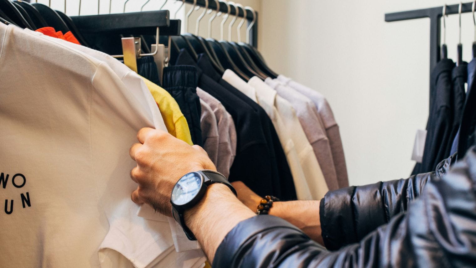 A person shopping