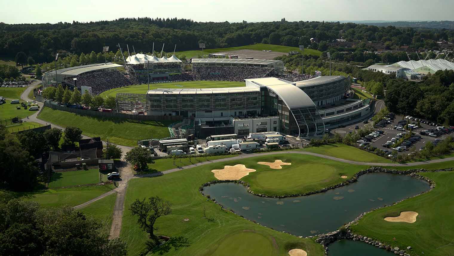 Aerial view of Ageas Bowl